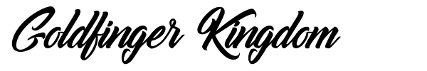 Goldfinger Kingdom font preview